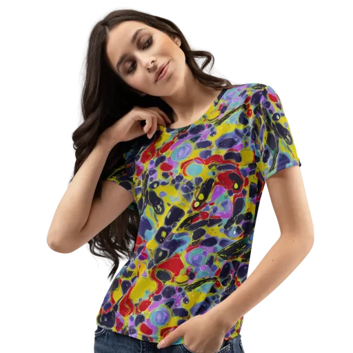 Acid Jewelbox on a Women's Crew Neck T-Shirt