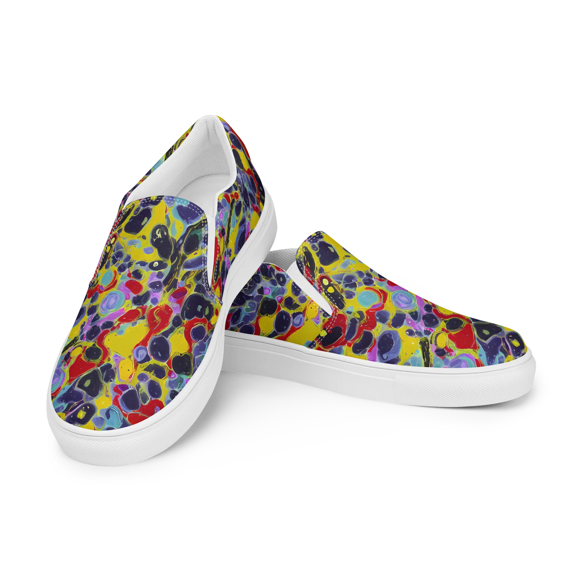 Acid Jewelbox on Men's Slip-On Canvas Shoes — Left Front