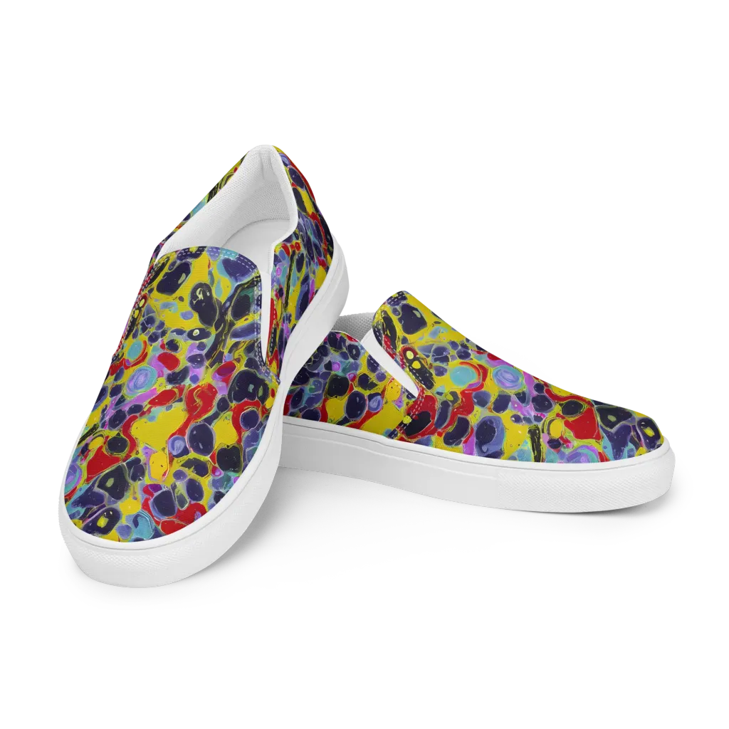 Acid Jewelbox on Men's Slip-On Canvas Shoes — Left Front