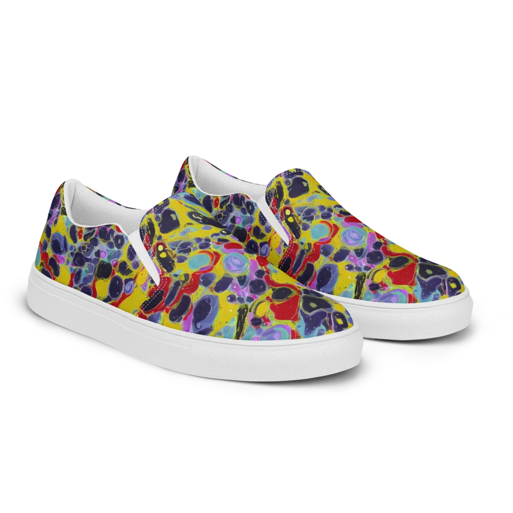 Acid Jewelbox on Women's Slip-On Canvas Shoes — Right Front