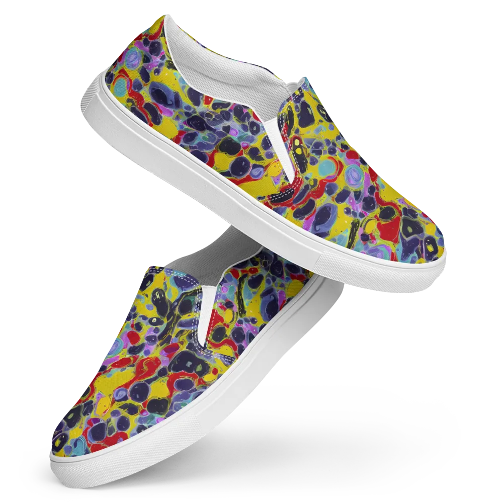Acid Jewelbox on Women's Slip-On Canvas Shoes — Front