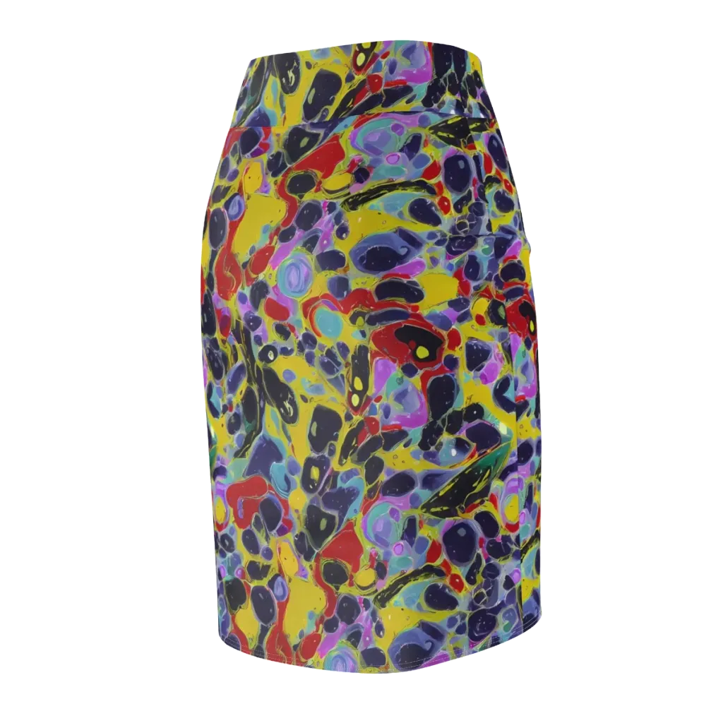 Acid Jewelbox on Pencil Skirt — Back Side