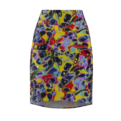 Acid Jewelbox on a Pencil Skirt