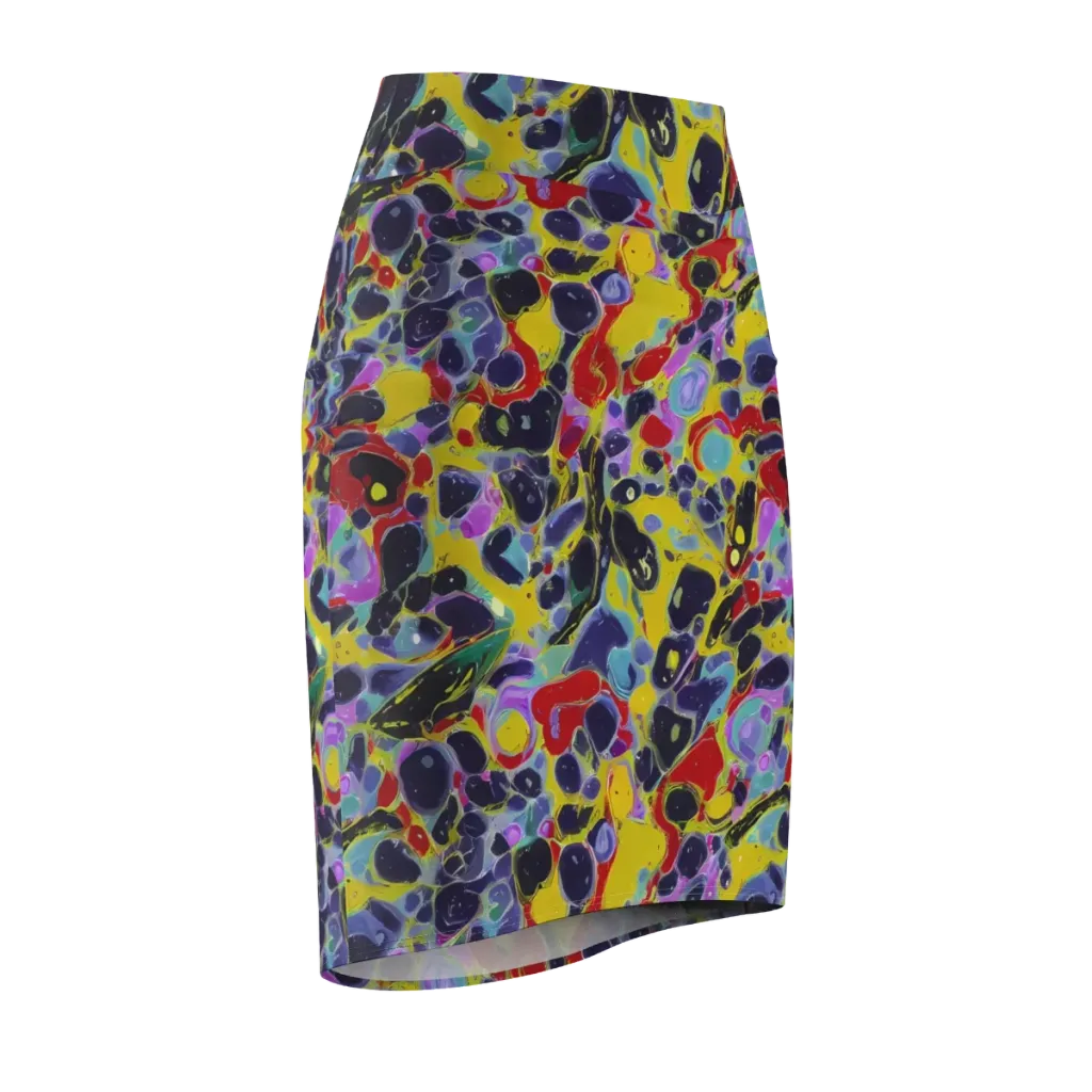 Acid Jewelbox on Pencil Skirt — Front Side