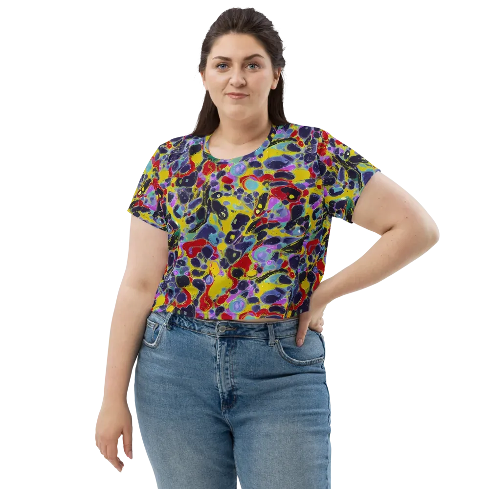 Acid Jewelbox on Crop Tee — Front