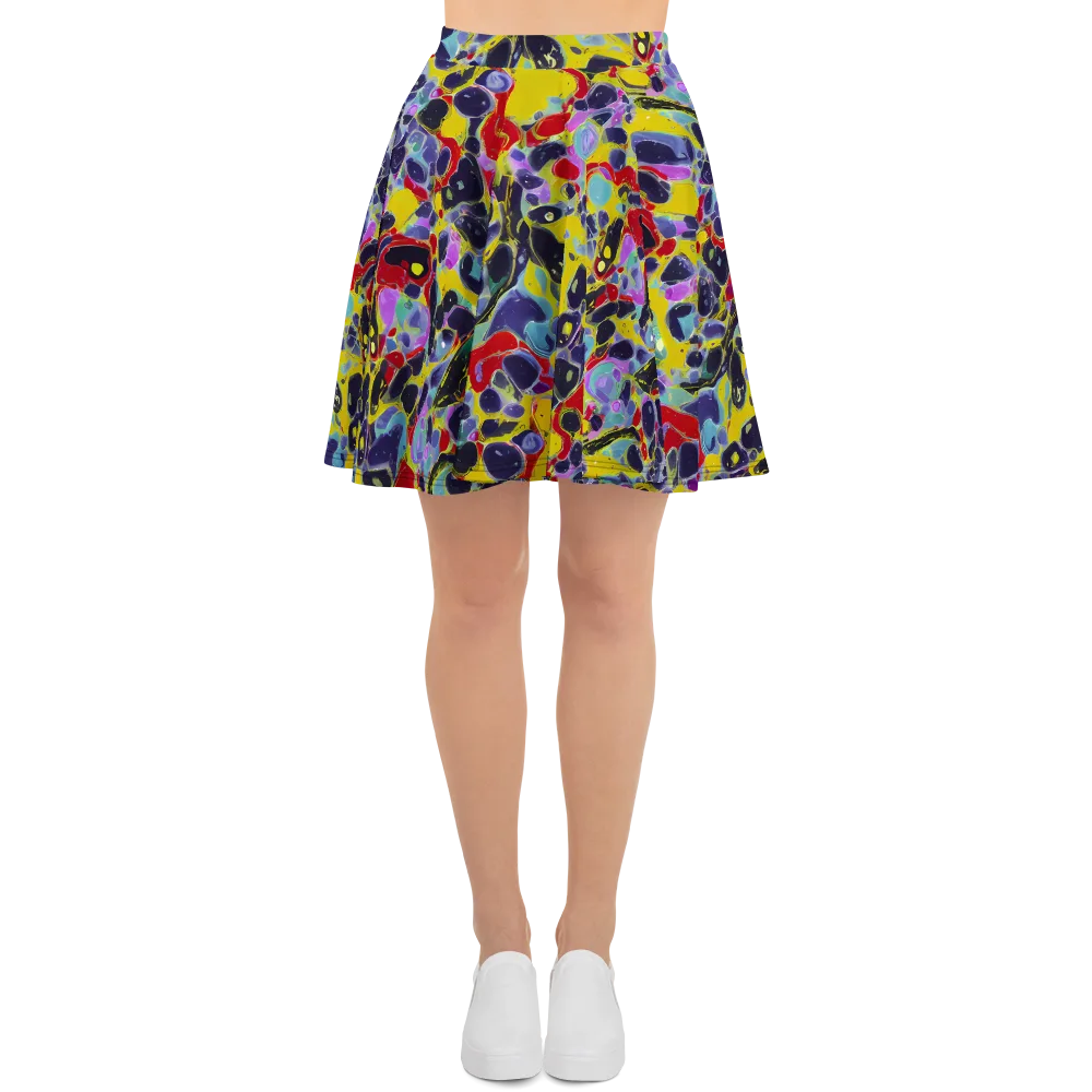 Acid Jewelbox on Skater Skirt — Front