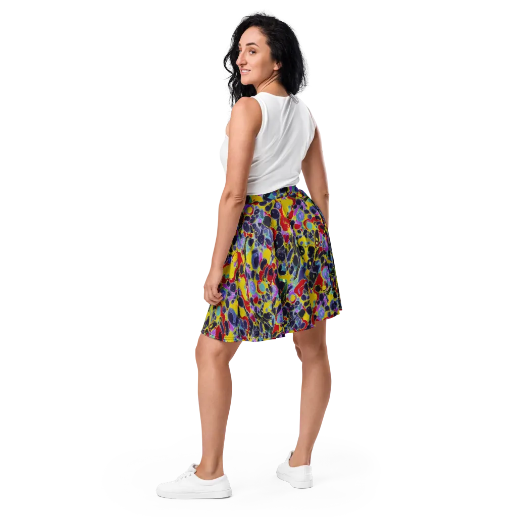 Acid Jewelbox on Skater Skirt — Back