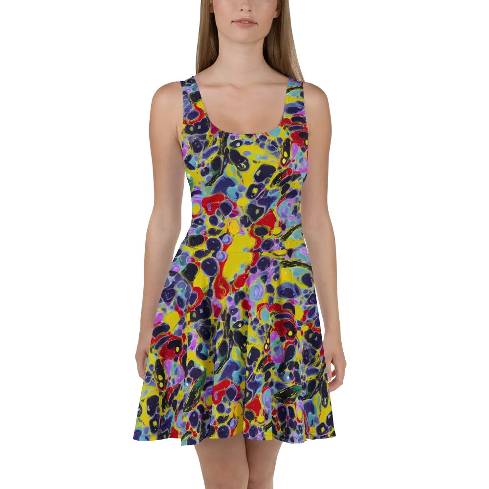 Acid Jewelbox on Skater Dress — Front