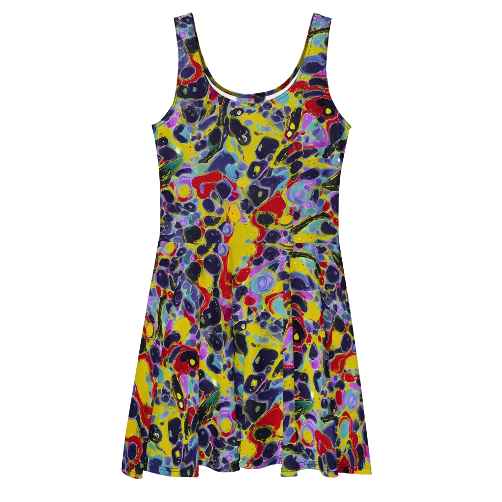 Acid Jewelbox on Skater Dress — Front