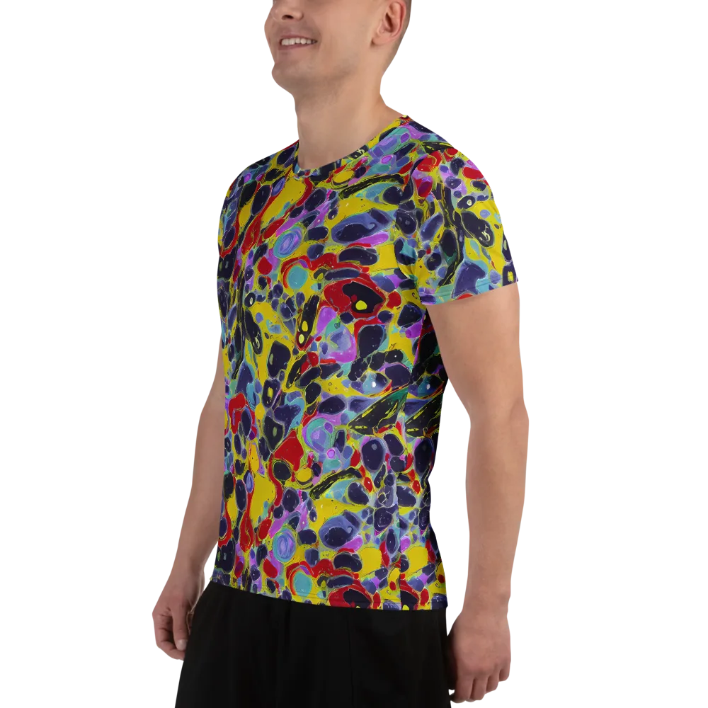 Acid Jewelbox on Men's Athletic T-Shirt — Left