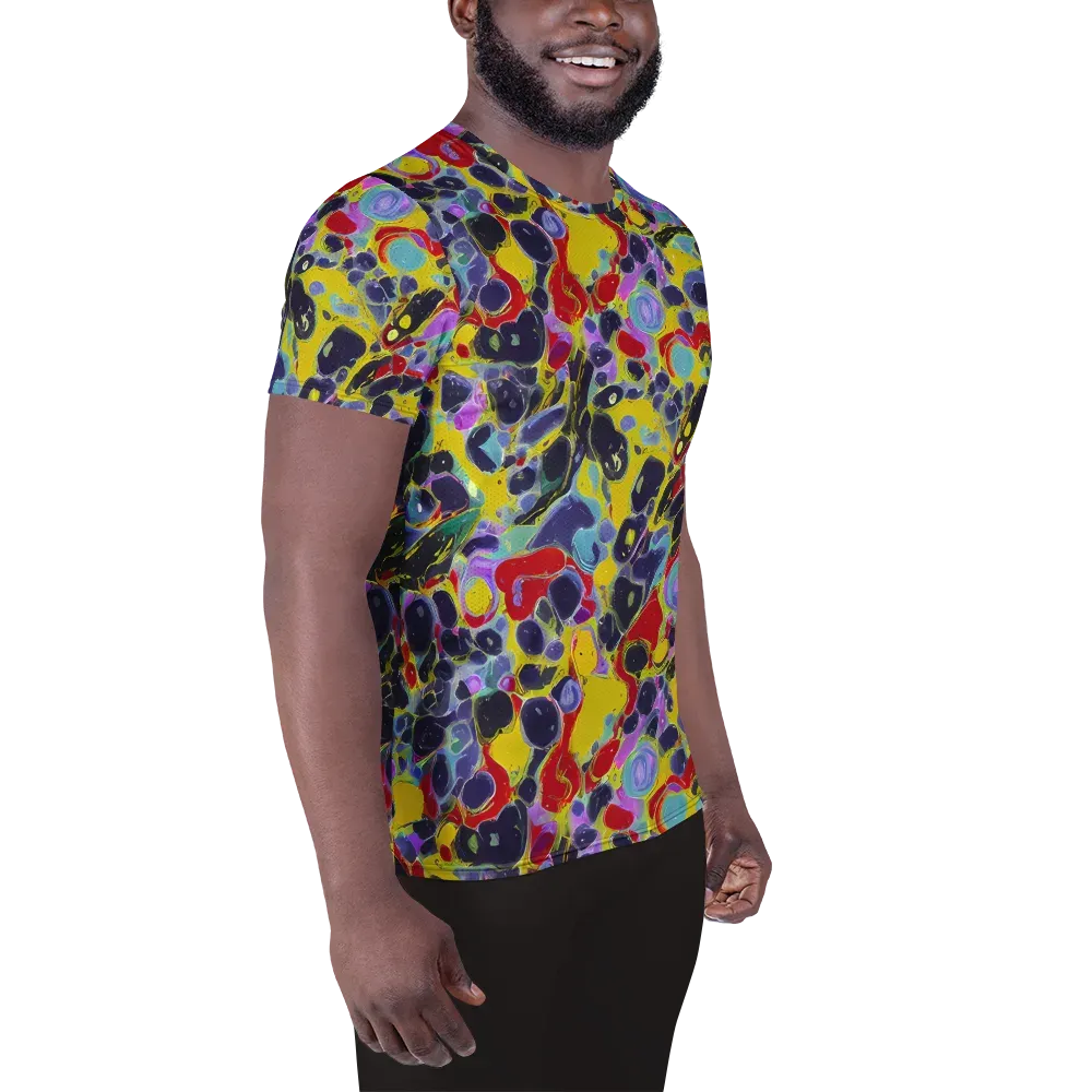 Acid Jewelbox on Men's Athletic T-Shirt — Right
