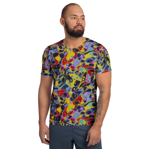 Acid Jewelbox on a Men's Athletic T-Shirt