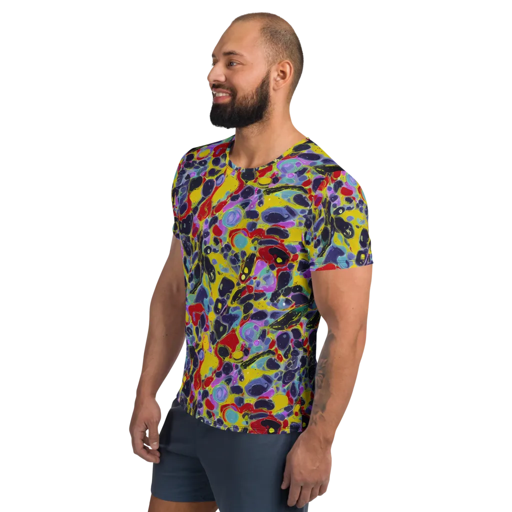 Acid Jewelbox on Men's Athletic T-Shirt — Left