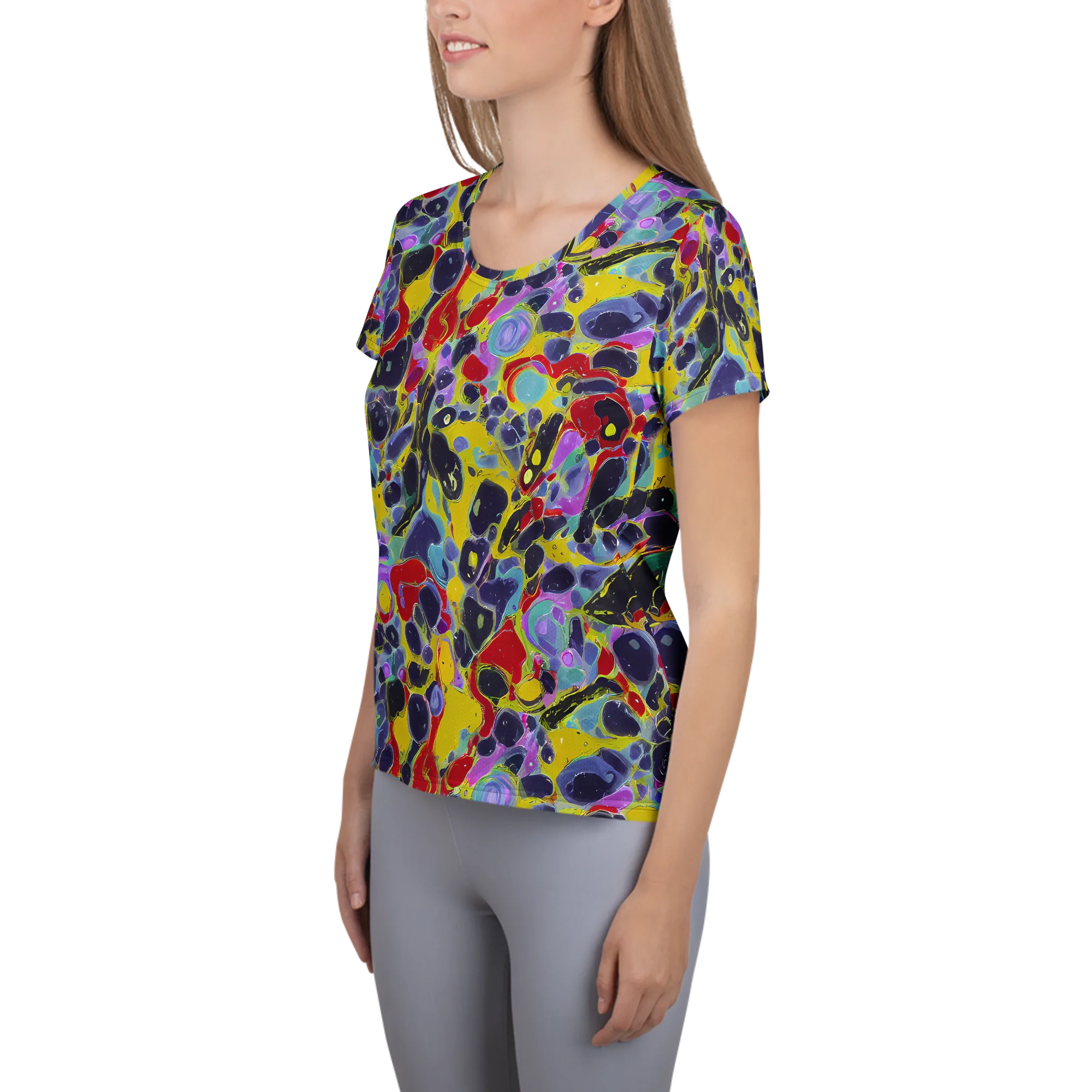 Acid Jewelbox on Women's Athletic T-Shirt — Left
