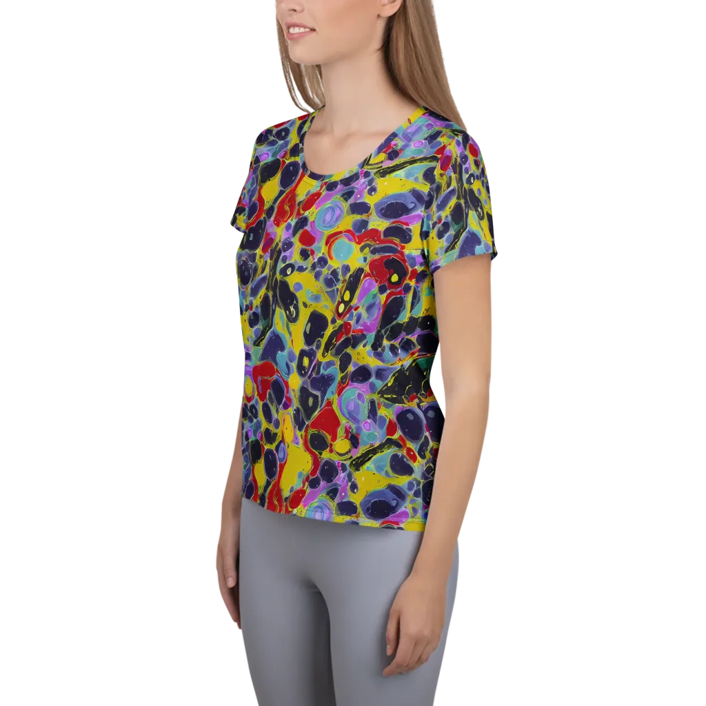 Acid Jewelbox on Women's Athletic T-Shirt — Left