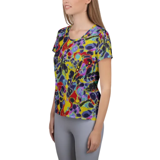 Acid Jewelbox on a Women's Athletic T-Shirt