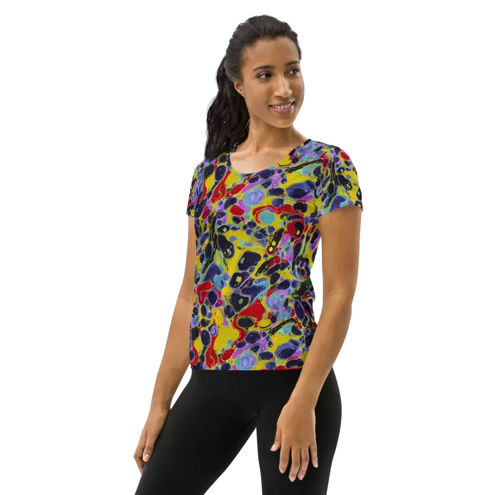 Acid Jewelbox on Women's Athletic T-Shirt — Left