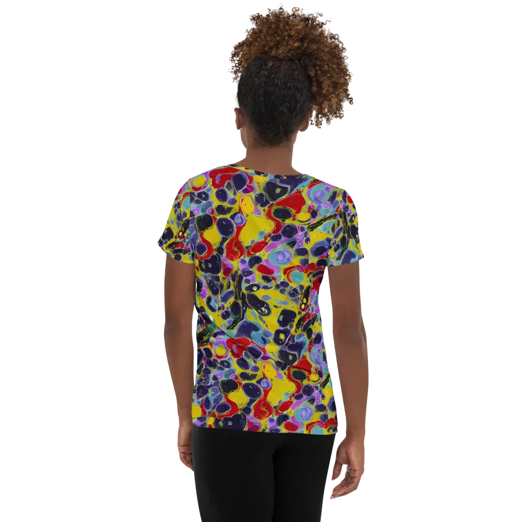 Acid Jewelbox on Women's Athletic T-Shirt — Back