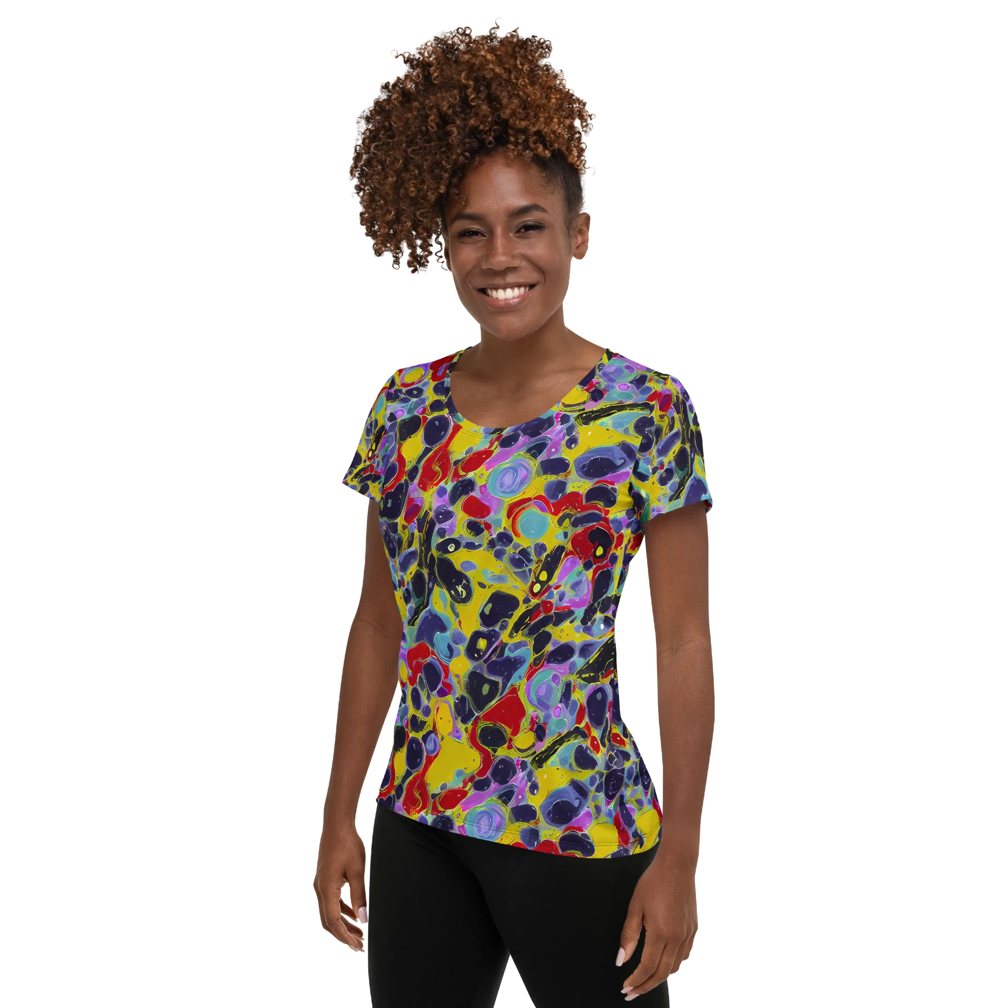 Acid Jewelbox on Women's Athletic T-Shirt — Left