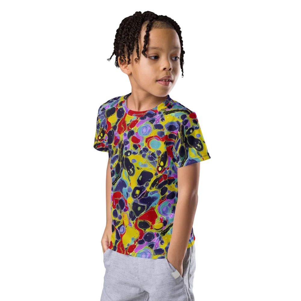 Acid Jewelbox on Kids Crew Neck T-Shirt — Left Front