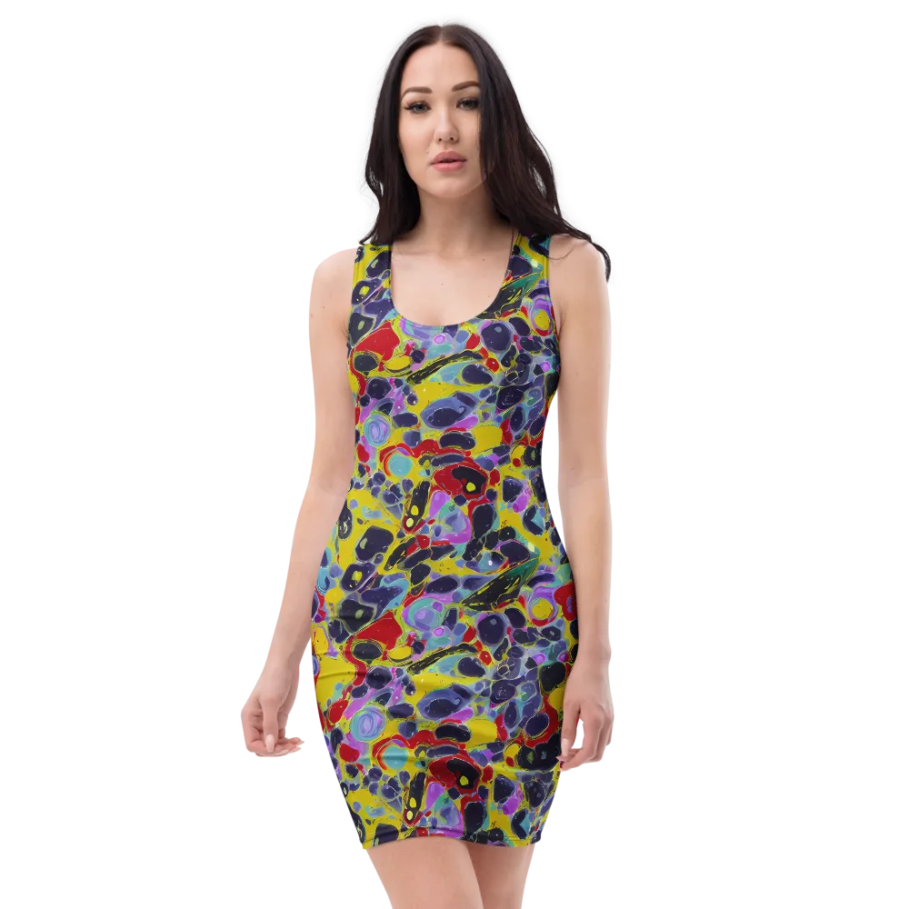 Acid Jewelbox on Bodycon Dress — Front