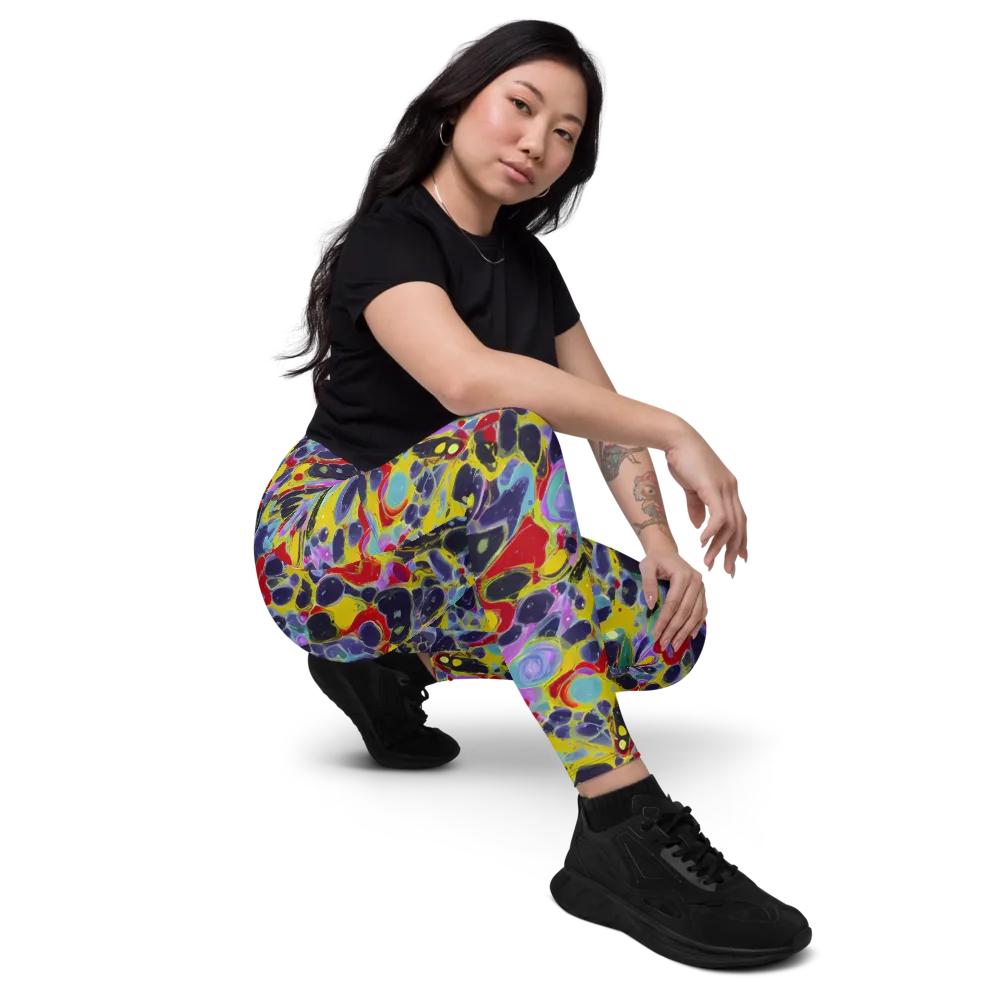 Acid Jewelbox on Leggings with Pockets — Right Front