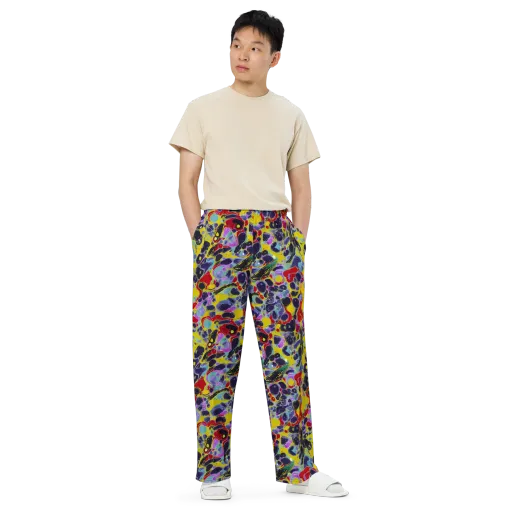Acid Jewelbox on a Wide-Leg Pants