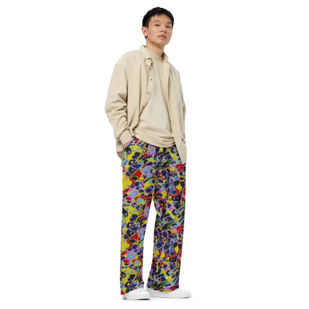 Acid Jewelbox on Wide-Leg Pants — Right Front