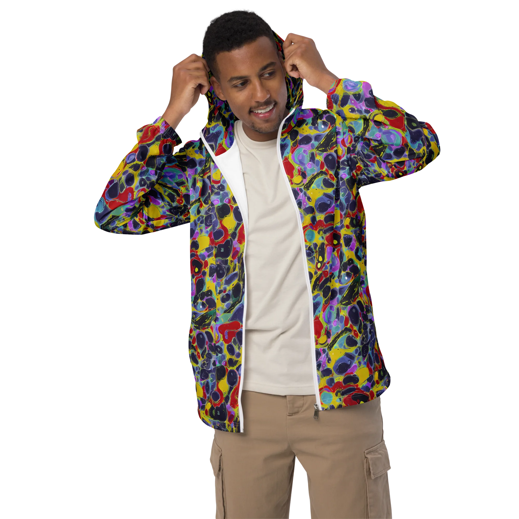 Acid Jewelbox on Men's Windbreaker — Front