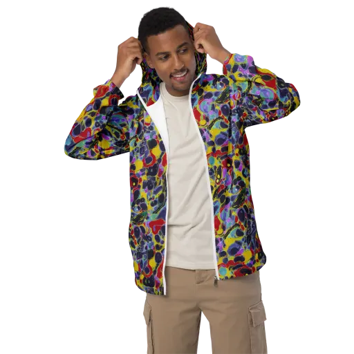 Acid Jewelbox on a Men's Windbreaker