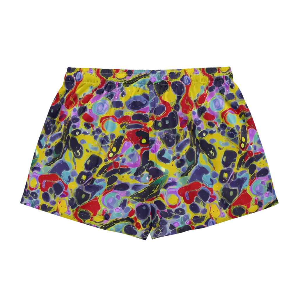 Acid Jewelbox on Women's Pajama Shorts — Back
