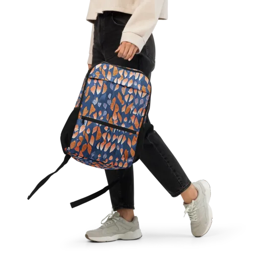 Ember Leaves on a Utility Backpack