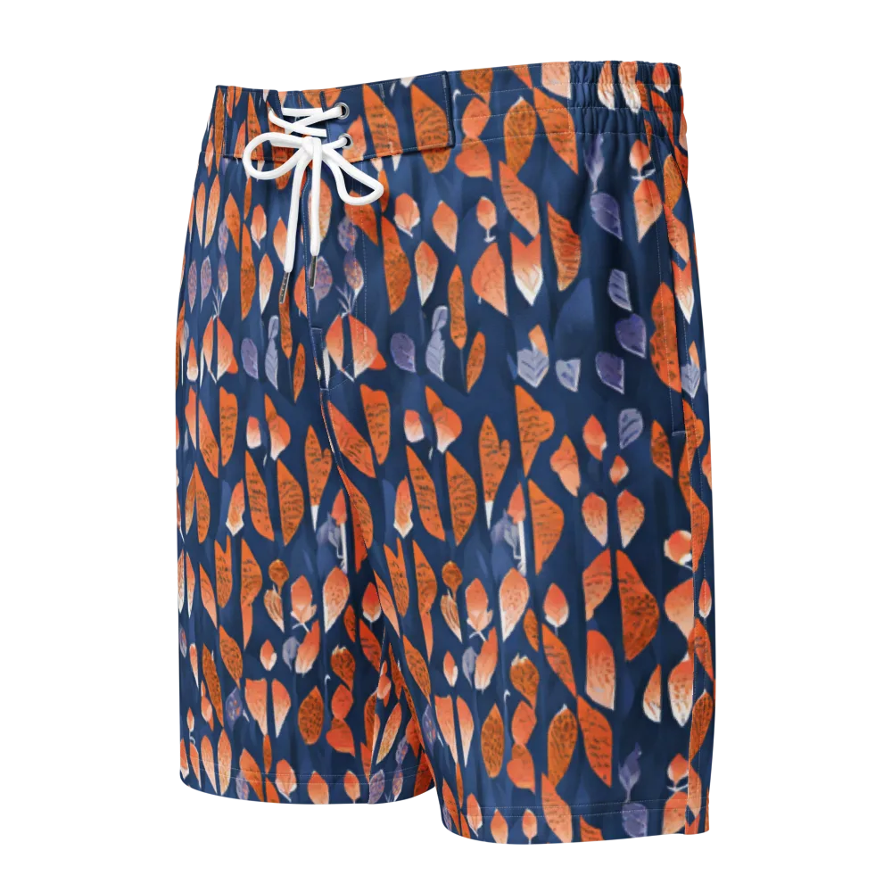 Ember Leaves on Men's Board Shorts — Front