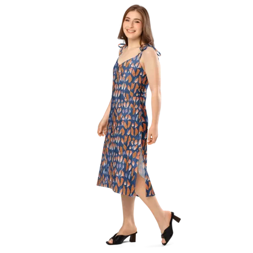 Ember Leaves on a Slip Dress