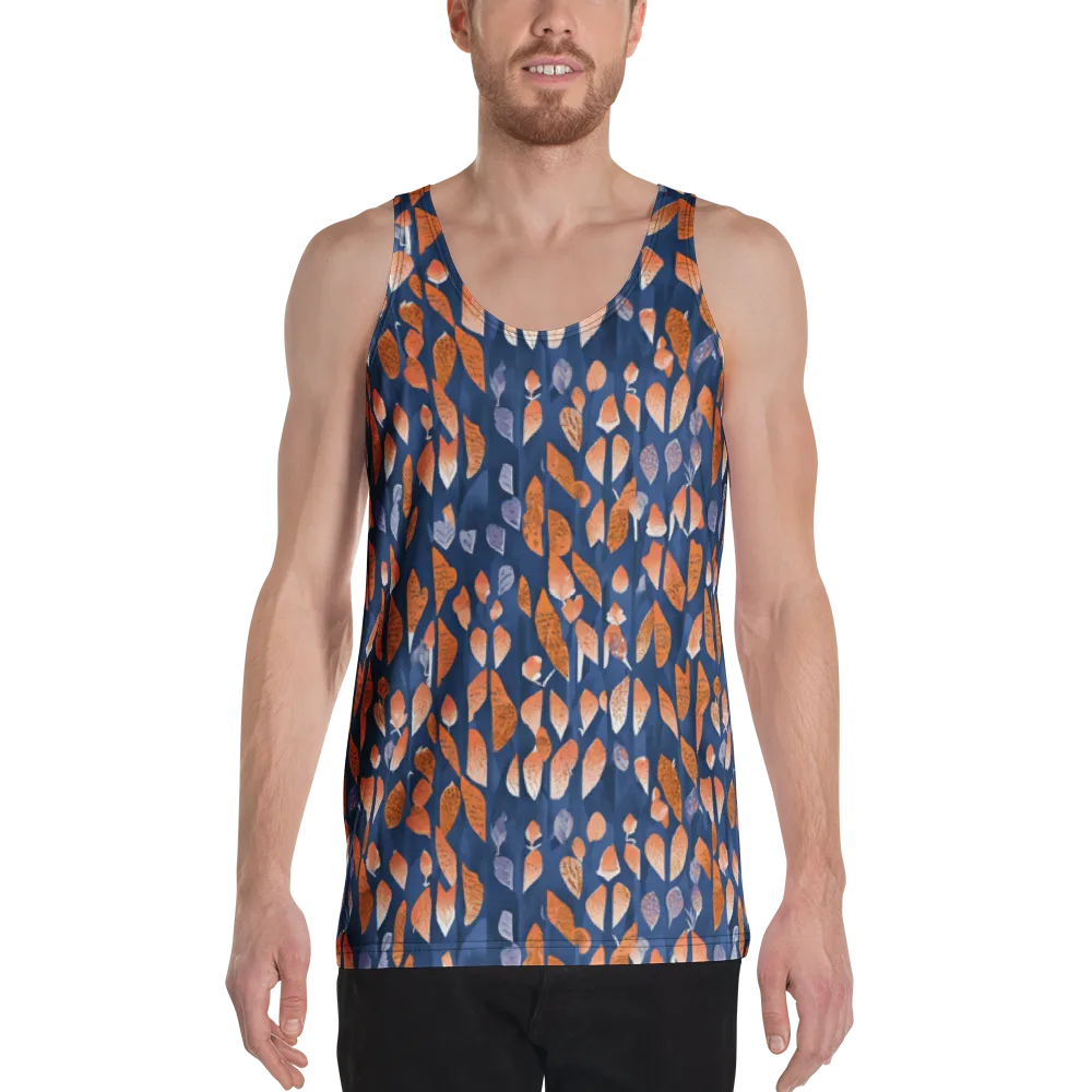 Ember Leaves on Men's Tank Top — Front