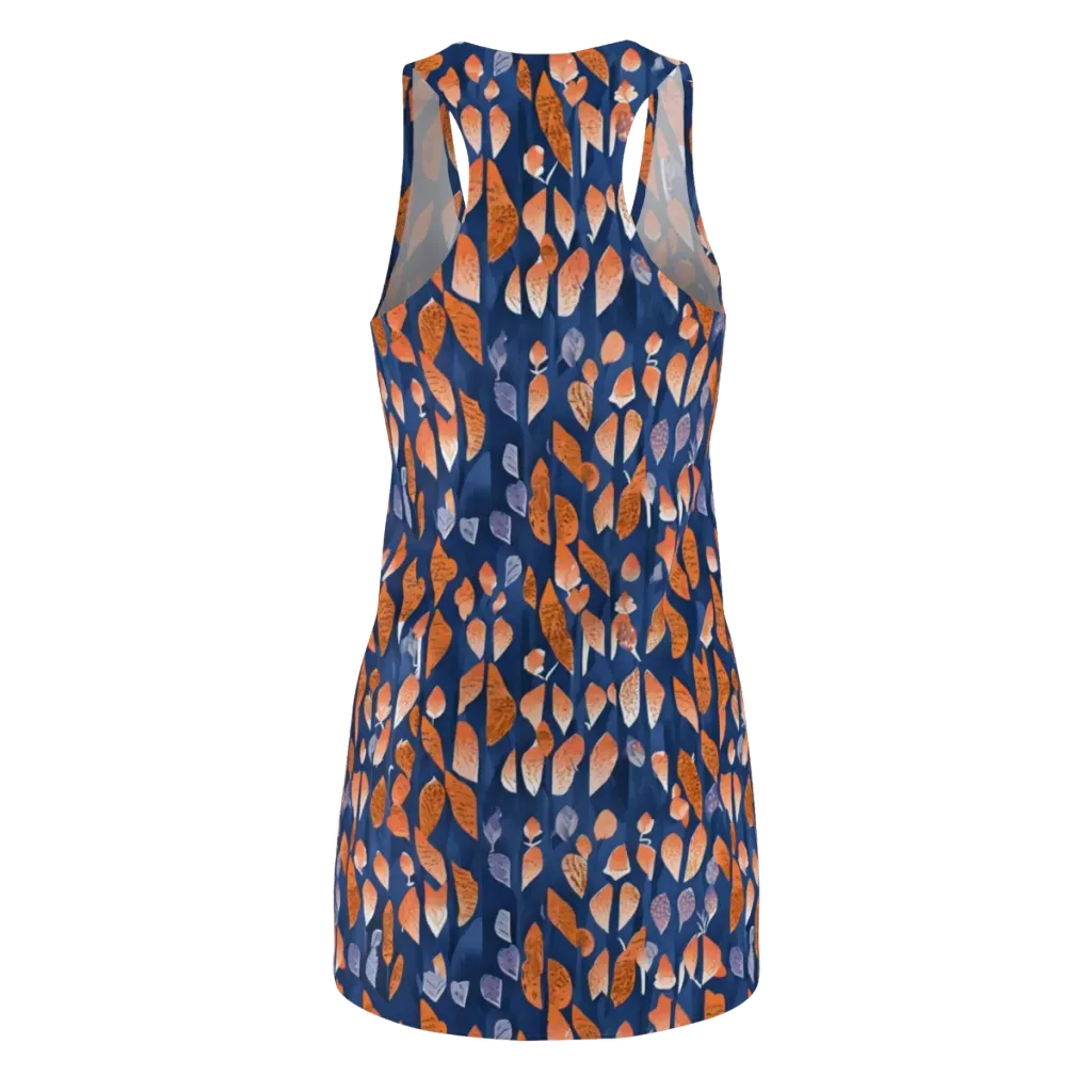 Ember Leaves on Racerback Dress — Back