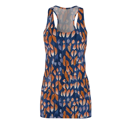 Ember Leaves on a Racerback Dress