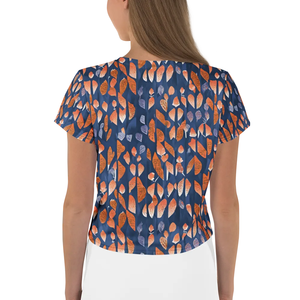 Ember Leaves on Crop Tee — Back