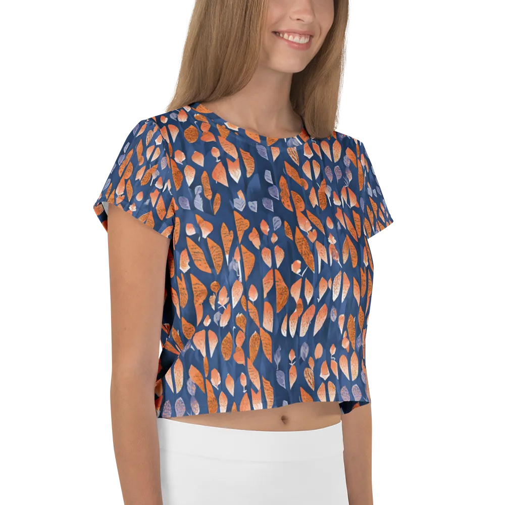 Ember Leaves on Crop Tee — Right