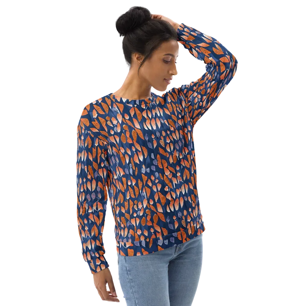 Ember Leaves on Sweatshirt — Right Front