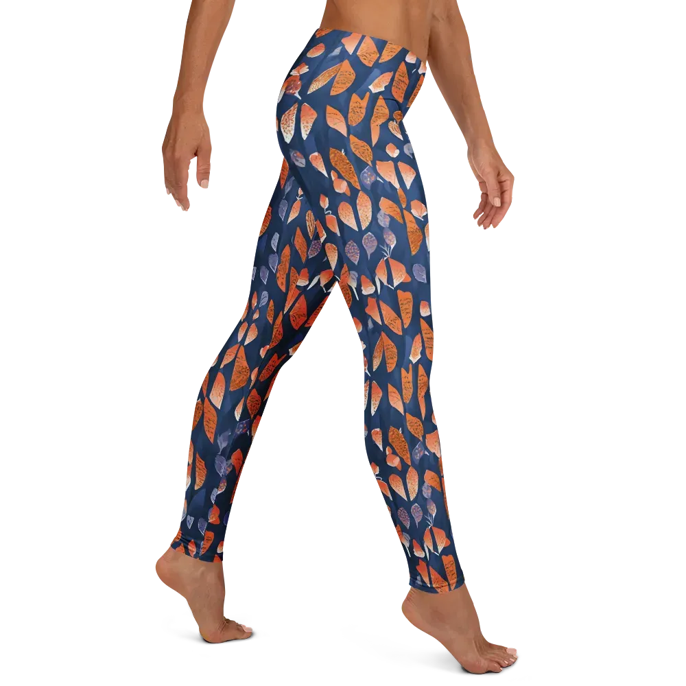 Ember Leaves on Leggings — Right