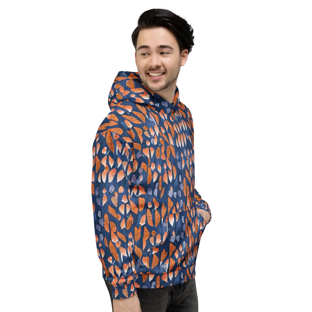 Ember Leaves on Hoodie — Right