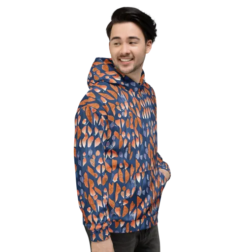 Ember Leaves on a Hoodie