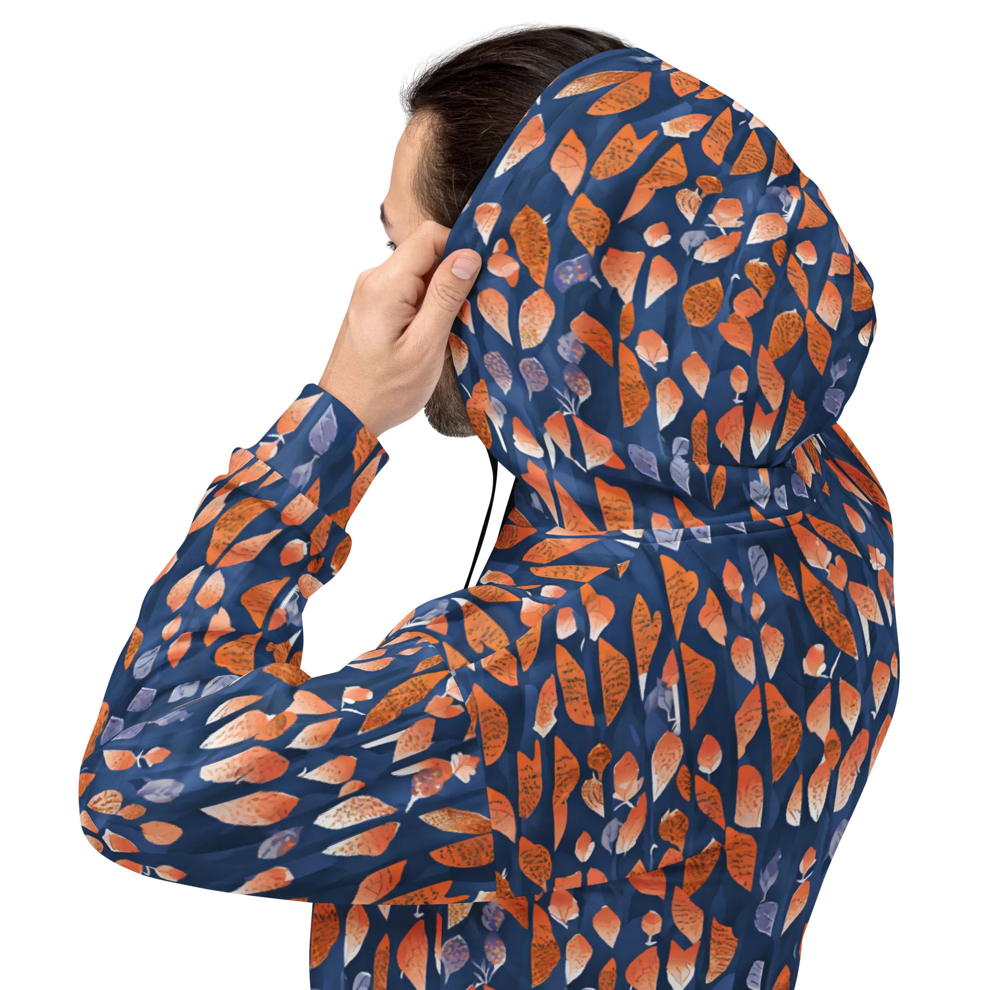 Ember Leaves on Hoodie — Back