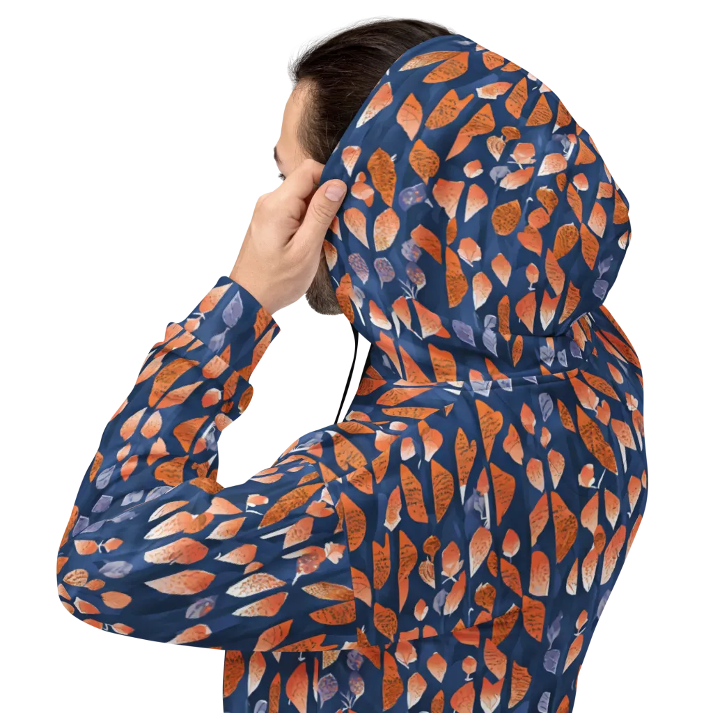 Ember Leaves on Hoodie — Back