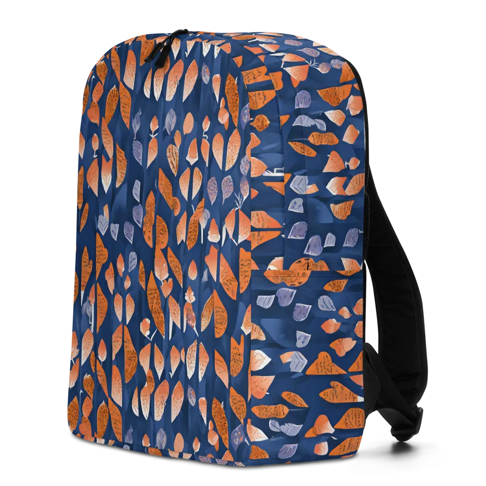 Ember Leaves on Minimalist Backpack — Left