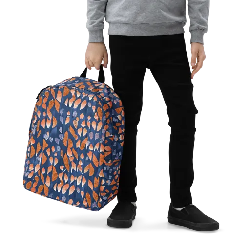 Ember Leaves on a Minimalist Backpack
