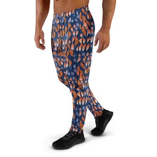Ember Leaves on a Men's Joggers