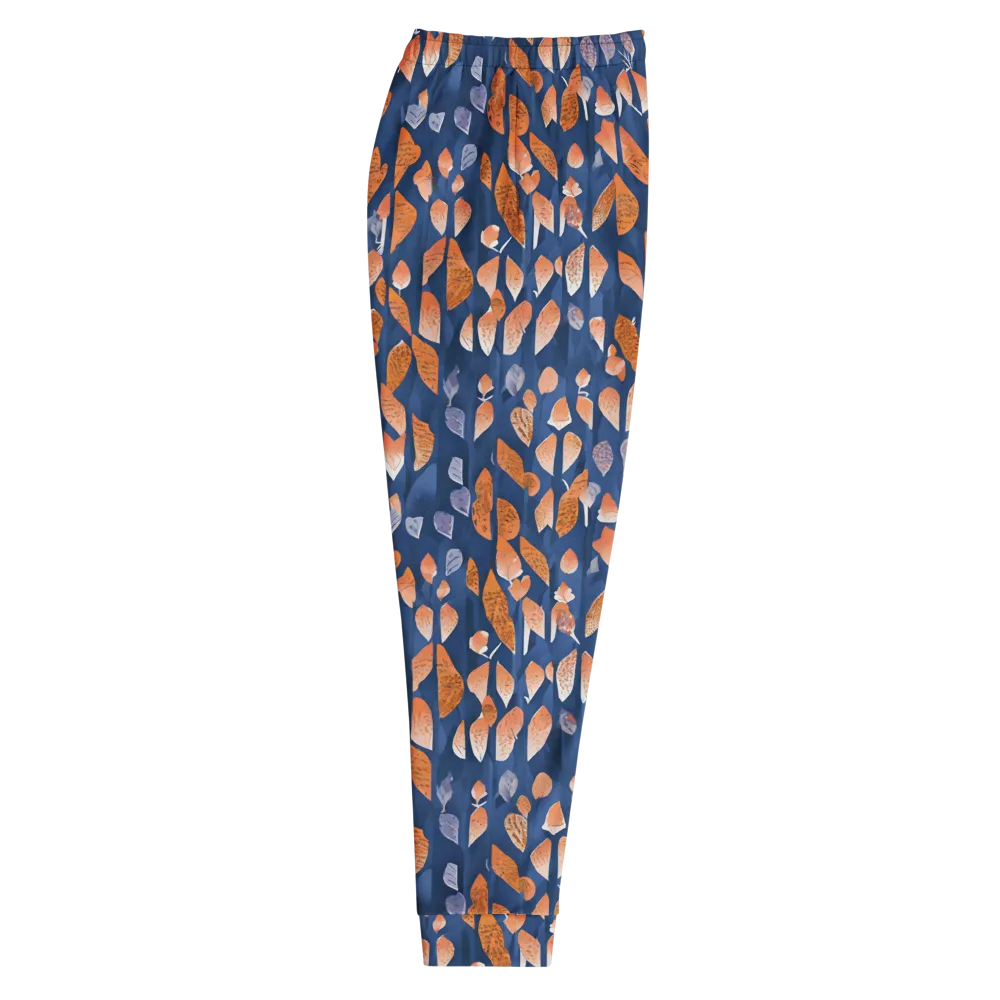 Ember Leaves on Men's Joggers — Right