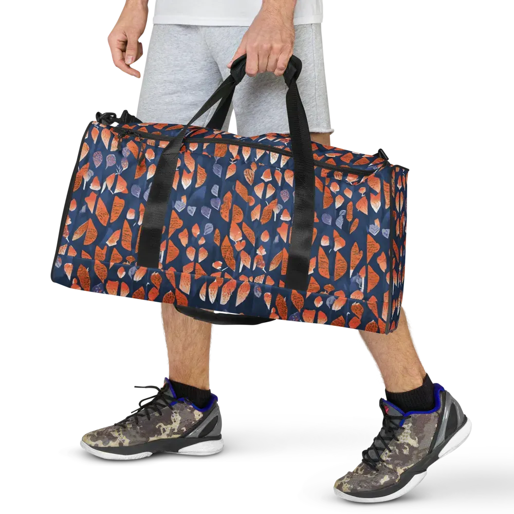 Ember Leaves on Duffle Bag — Front